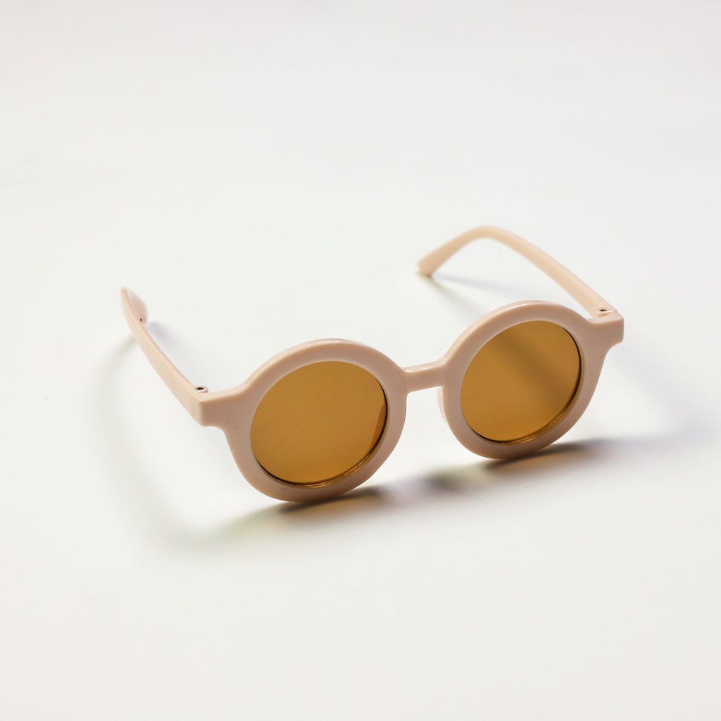 BDOSTORE | Kacamata Anak Balita O Bulat | 0 - 12 Bulan-Peach Pink