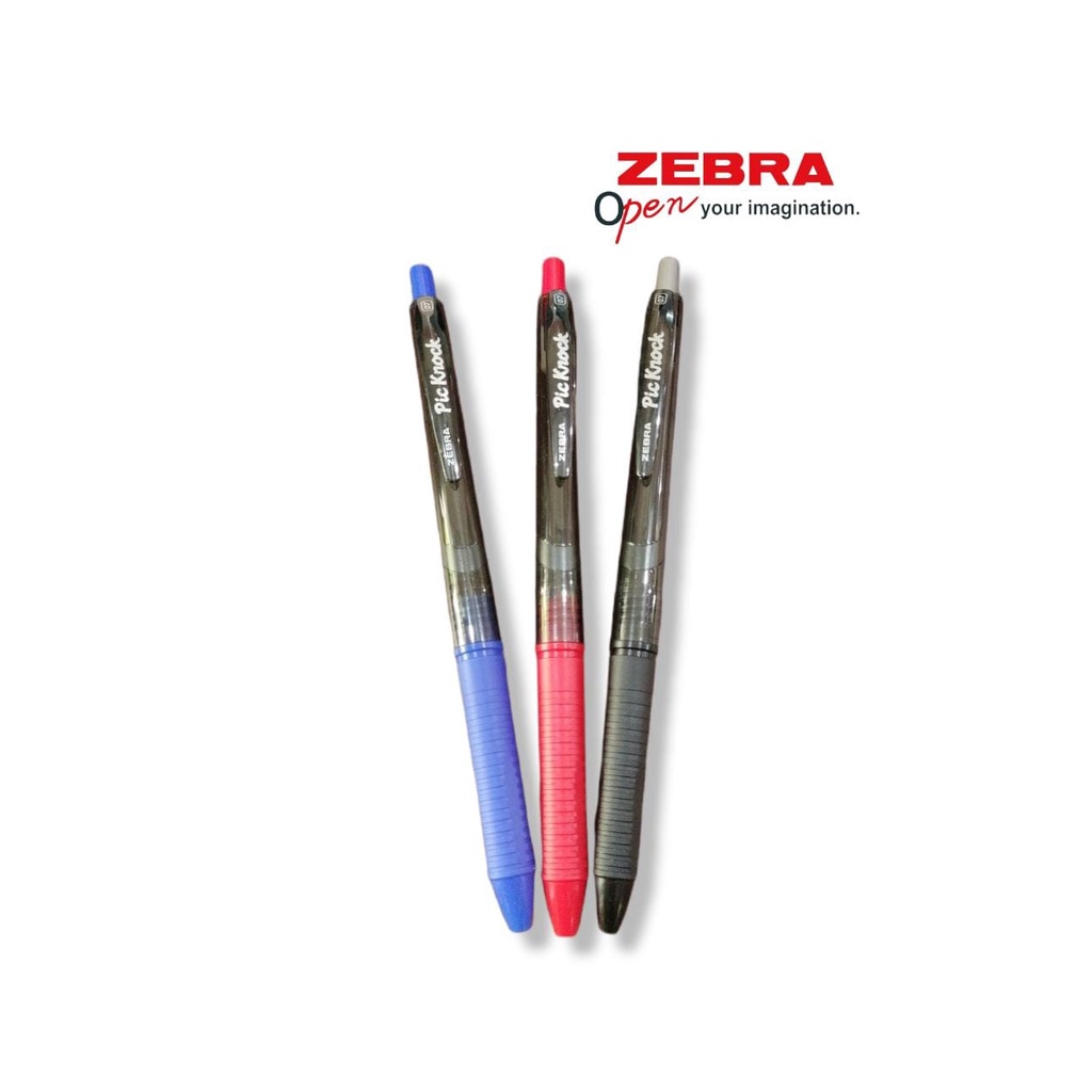 

Pulpen Pic Knock Zebra / Bolpoin Hitam / Bolpoin Merah / Bolpoin Hitam / Pen Eceran Murah