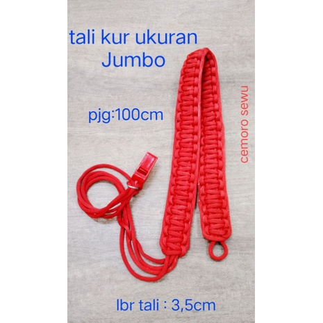 tali kur jumbo tali peluit priwitan merah