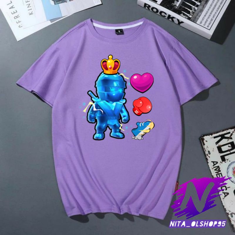 baju anak stumble guys kaos stumble guys ninja elektro