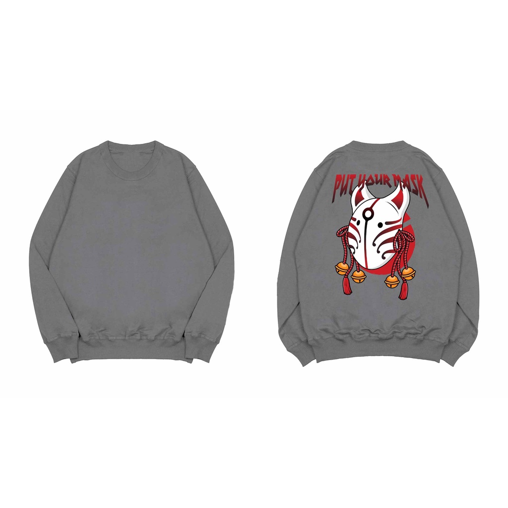 Sweater Crewneck Put Your Mask Fleece M - XXL