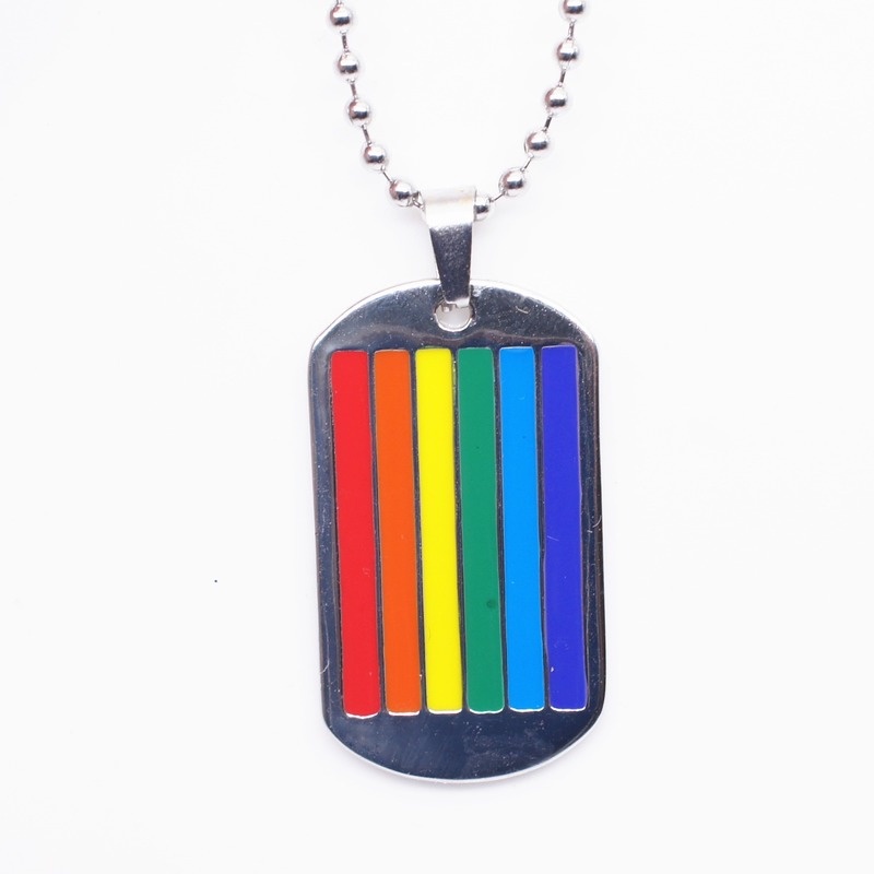 [Ready Stock]Fashion Personality Colorful Pendant Rainbow Necklace