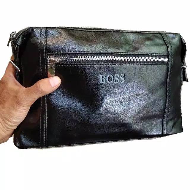 Dompet hand bag clutch branded cowok cewek plus selempang