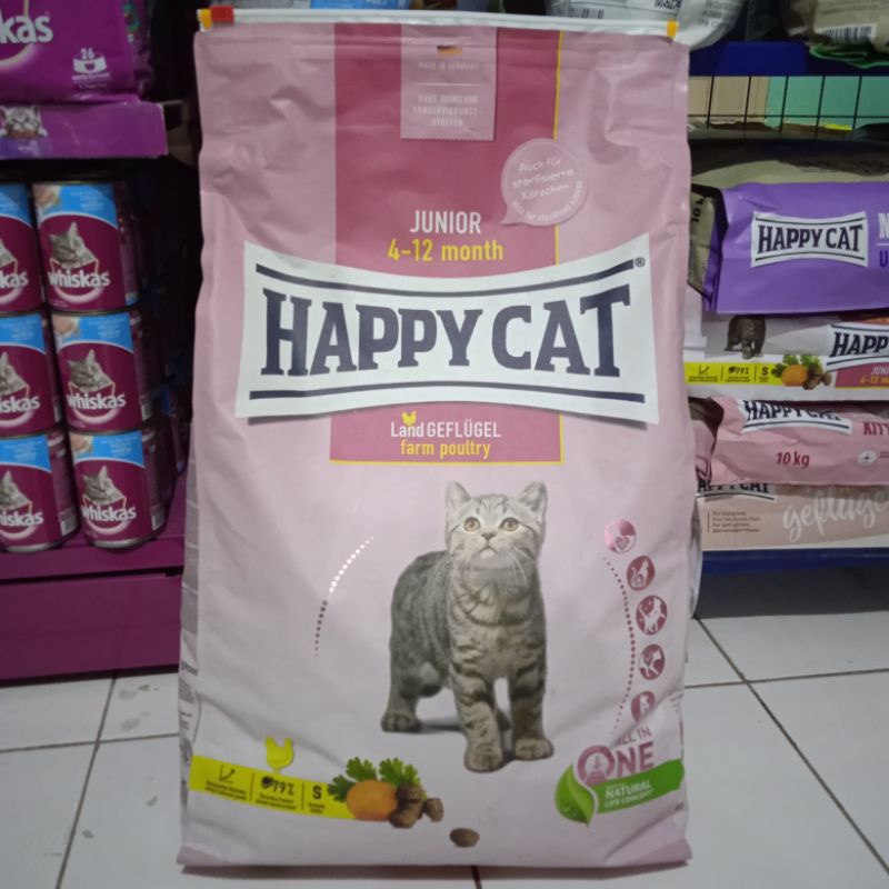 Happy Cat Junior 10kg Harga Termurah / Cat food Dry food