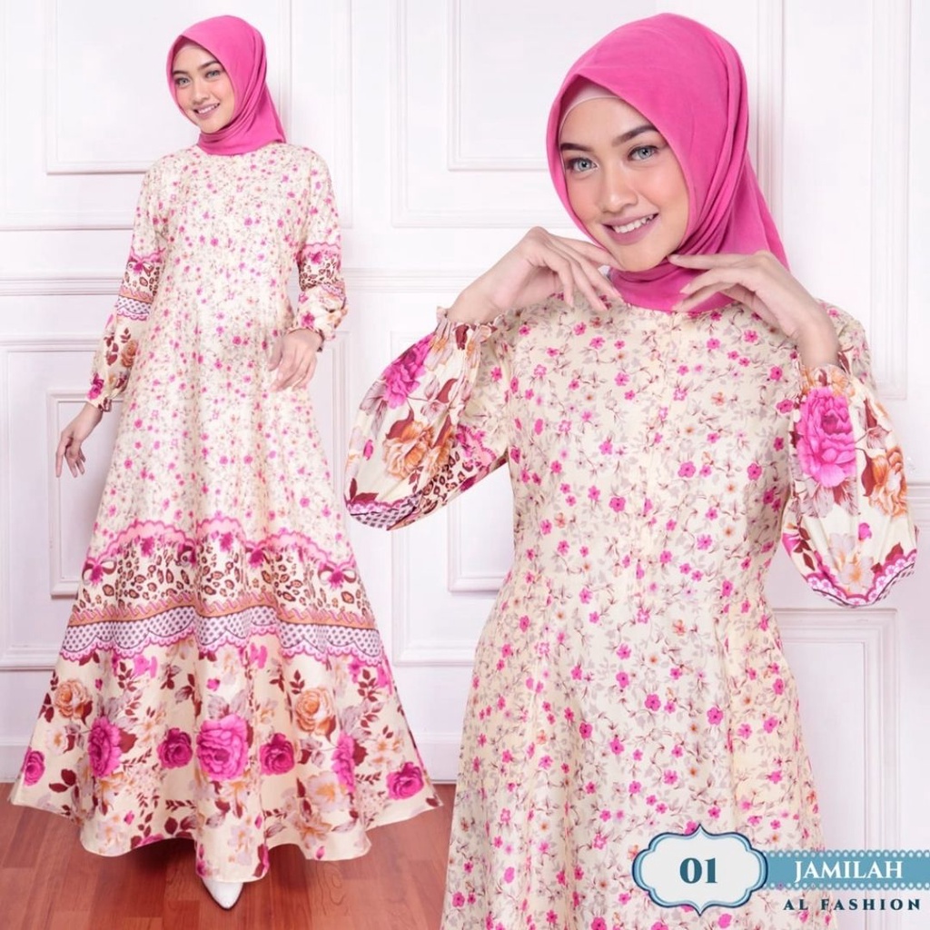 ABA agen baju  GAMIS JAMILLAH ( DAPAT BAJU AJA )-2