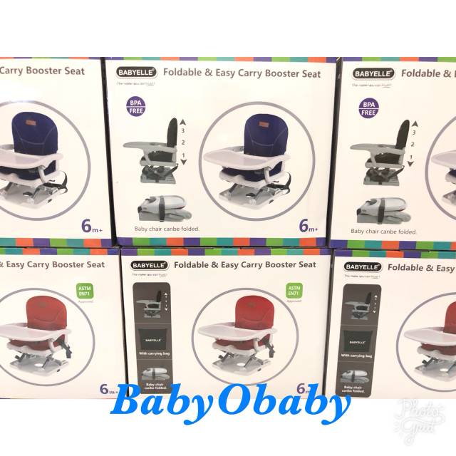 Babyelle Foldable Booster Seat BE 901 / Kursi Meja Makan Bayi Anak /Kursi Bayi/ Booster Seat/MPASI / BABYELLE BREEZE