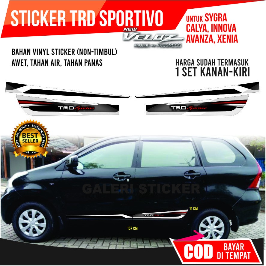 Jual STRIPING STICKER TRD SPORTIVO Malaysia AVANZA VELOZ INNOVA XENIA MURAH Indonesia Shopee Indonesia