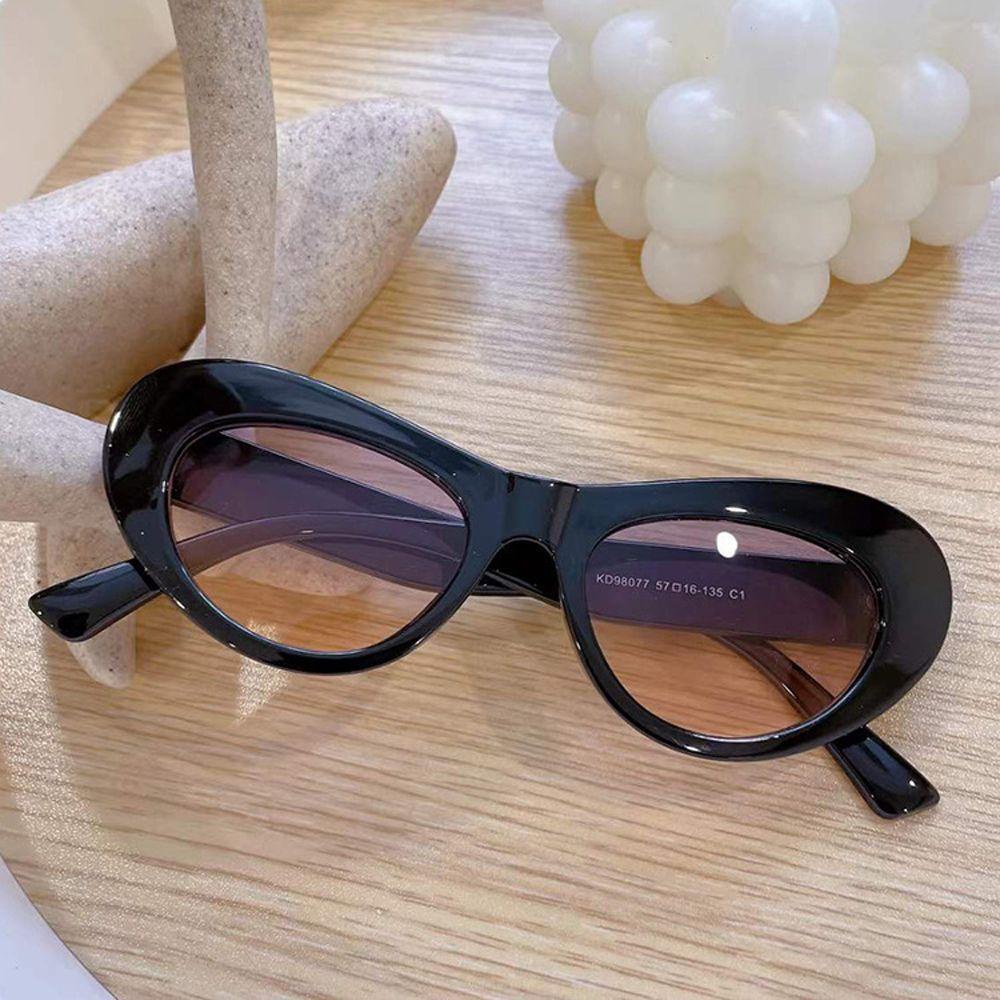 [Elegan] Mata Kucing Kacamata Hitam Pria Fashion Vision Care Jelly Warna UV400 Belanja Wanita Eyewear