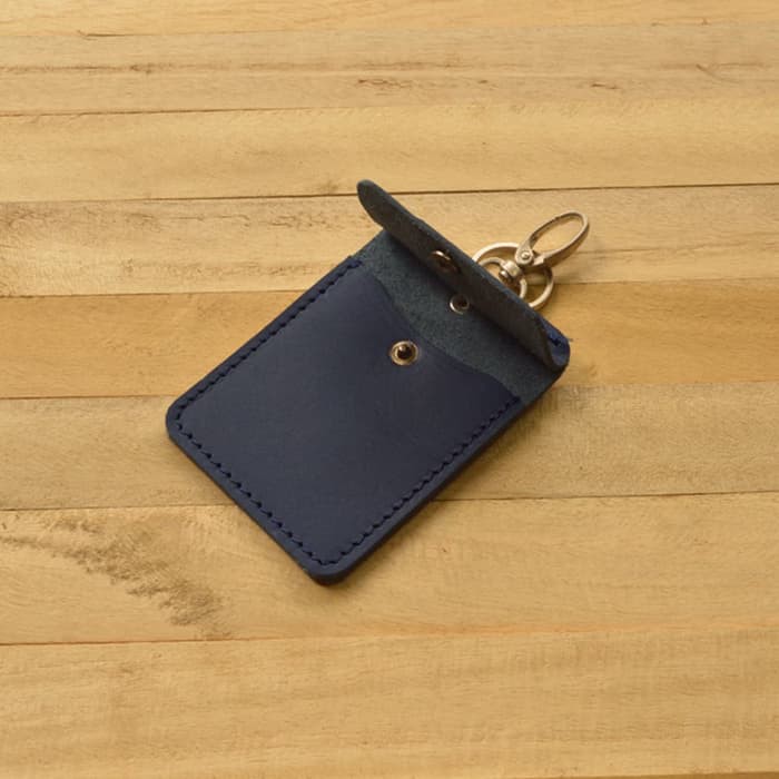 dompet stnk mobil / motor kulit sapi asli warna navy blue