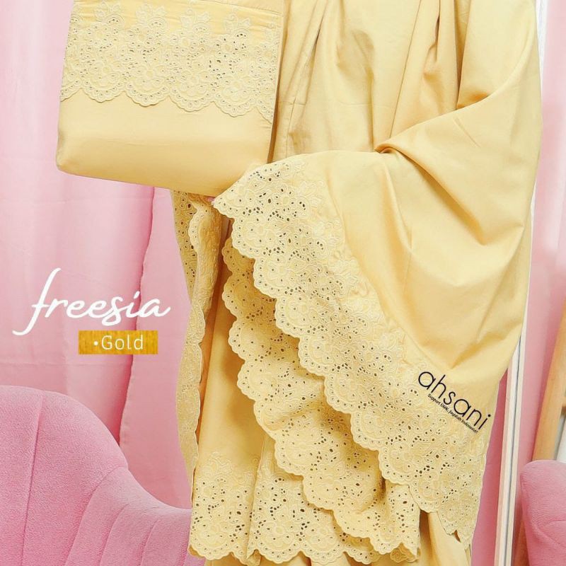 MUKENA DEWASA POLOS KATUN ORI / MUKENA KATUN AHSANI-FREESIA
