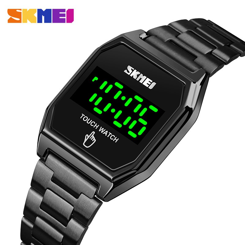 SKMEI 1679 Jam Tangan Wanita Digital Layar Sentuh Tali Stainless WATCHKITE WKOS