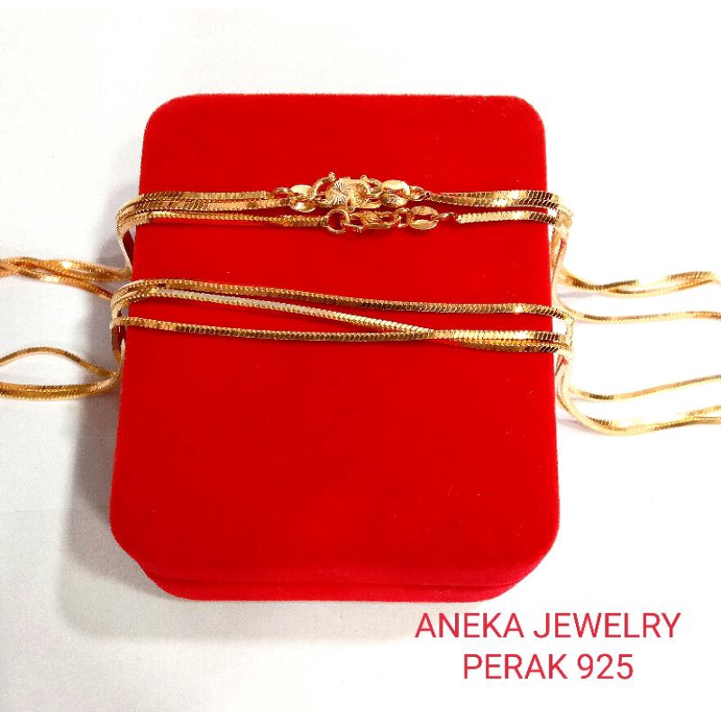 Kalung Cassandra, Perak 925, Sepuh Emas Kuning