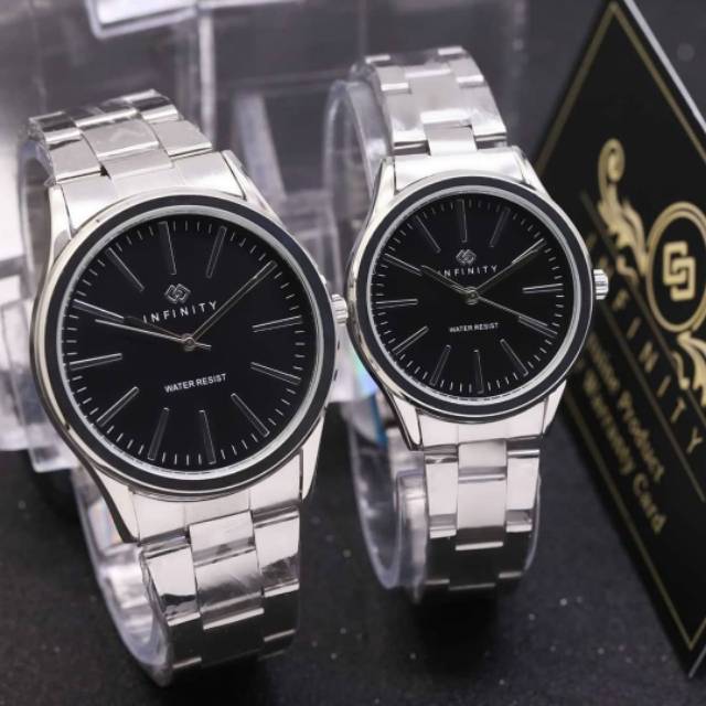 JAM COUPLE INFINITY COWOK CEWEK RANTAI PASANGAN