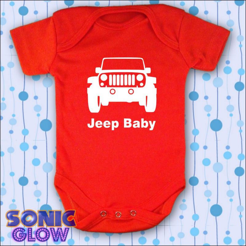SonicGlow Jumper Baju Bayi - Jeep Baby - dark