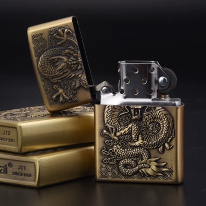 BISA COD! Korek api Zippo Motif Naga 1509 / Korek Zippo / Zippo Minyak