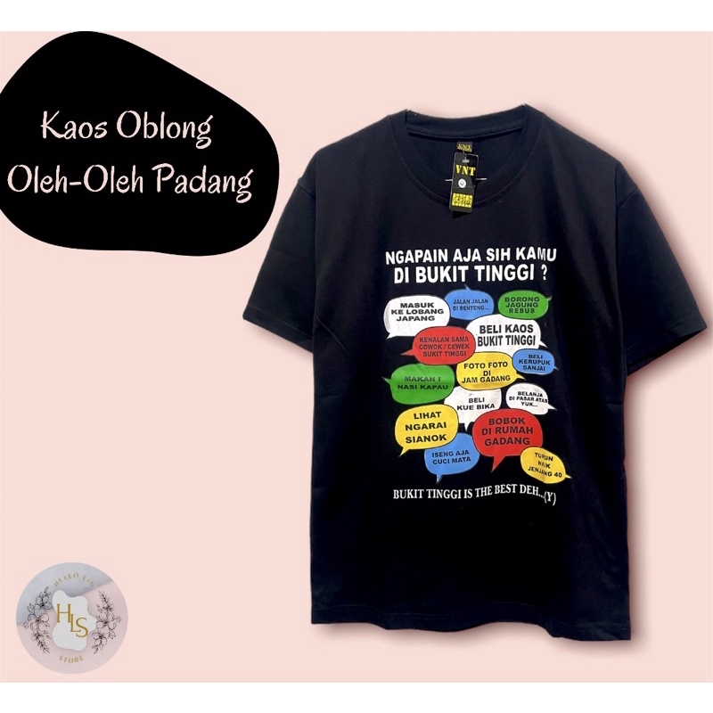 KAOS OBLONG OLEH-OLEH SOUVENIR PADANG