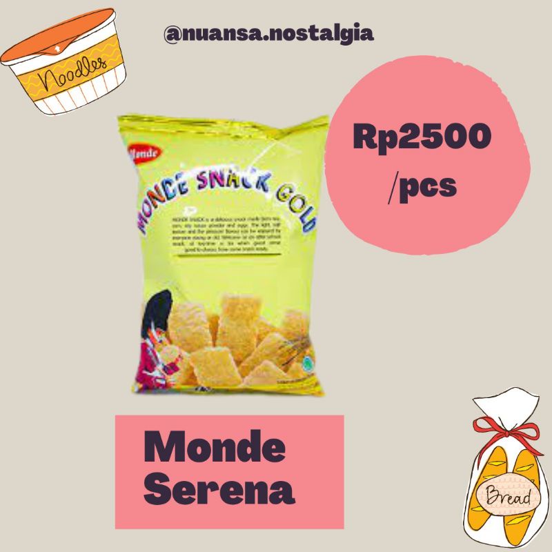 

TERMURAH! Snack Monde Serena 25 gram - Camilan Renyah