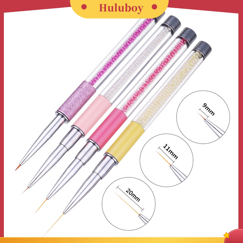 Huluboy Huluboy♡ Pen Brush Lukis Garis Kutek Gel UV Tahan Lama Untuk Nail Art Manicure