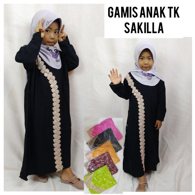 Gamis anak tk sakila