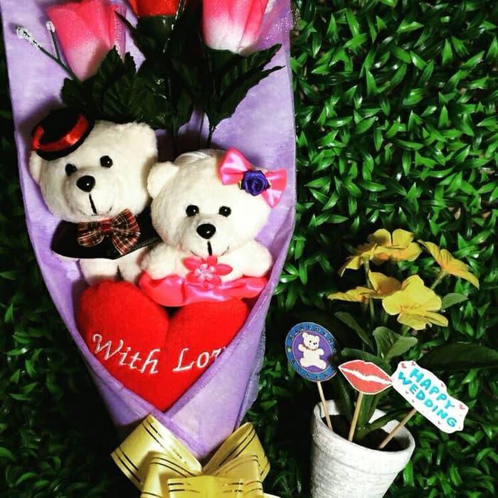 

SALE Buket Bunga CoupleBoneka WisudaWedding Doll GROSIR OPEN