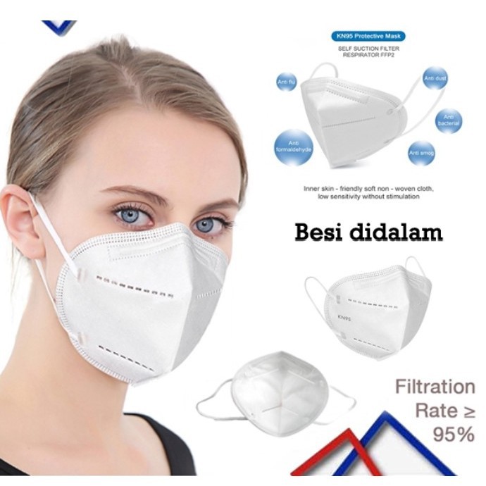 BAJ  Masker KN95 ORIGINAL TOP QUALITY 5 STAR KN95 5Ply 5 Lapis berizin BNPB ISI 10 PCS - MK013