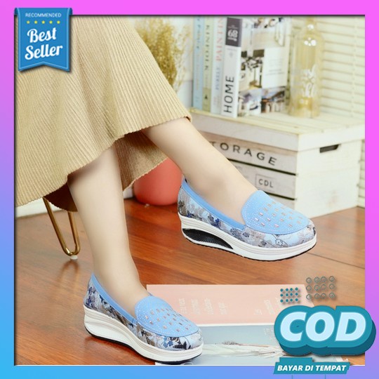 Sandal Wanita Terbaru Wedges Sandal Pesta Kondangan Ibu Wedges Perempuan Cewek Remaja Dewasa Kekinia