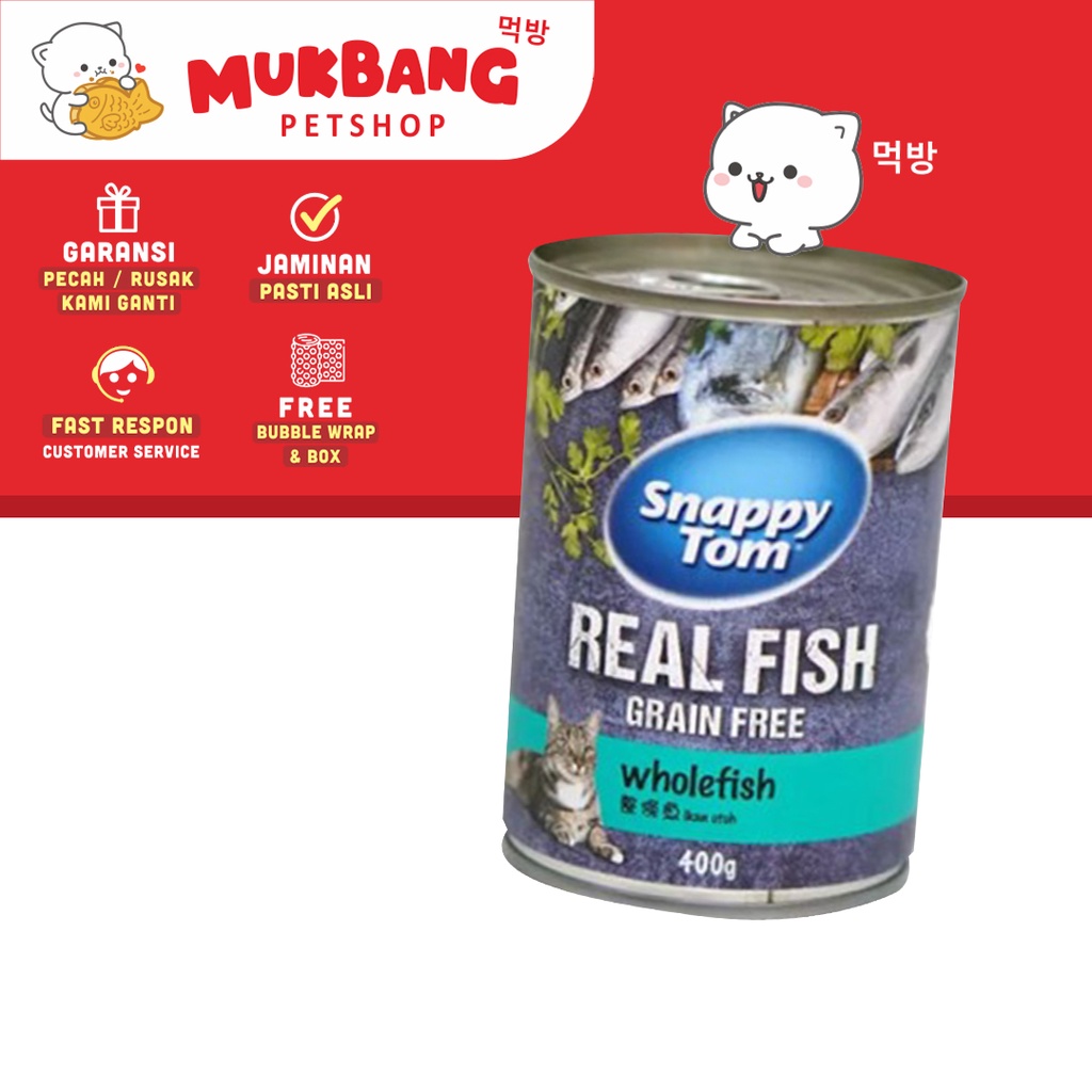 Snappy Tom Adult Cat 400gr Makanan Basah Kucing Wet Food Wetfood