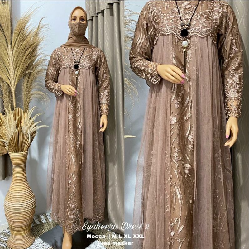 GAMIS PESTA - KEBAYA MODERN - GAMIS KONDANGAN - SYAHERA DRESS - BY JN