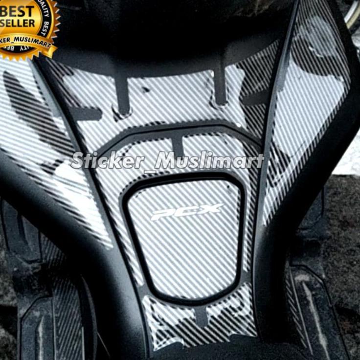 LANGSUNG KIRIM.. TANKPAD PCX 150 TIMBUL MOTIF CARBON WARNA VARIASI PILIHAN