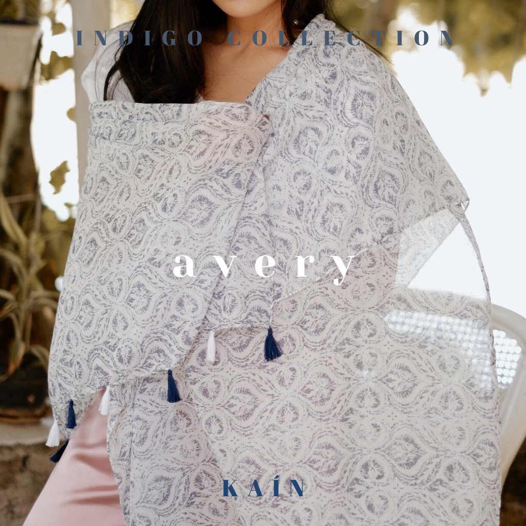 Avery Shawl - Indigo Collection