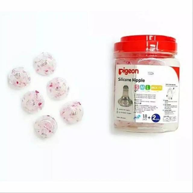 Dot pigeon silicone nipple S, M, L