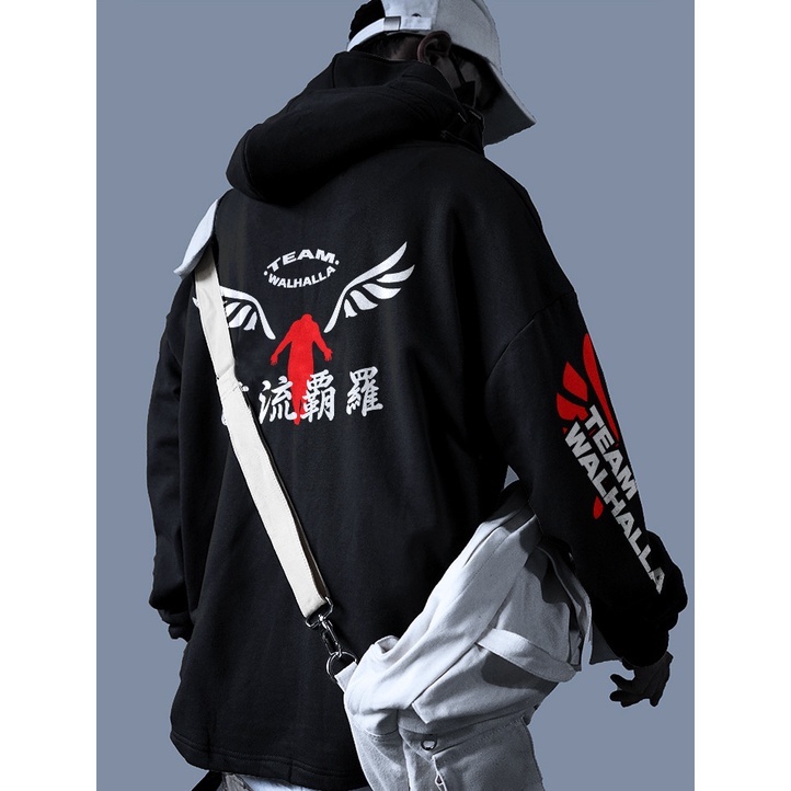 Hoodie Unsettled Team Walhalla Anime Tokyo Revengers Premium Unisex