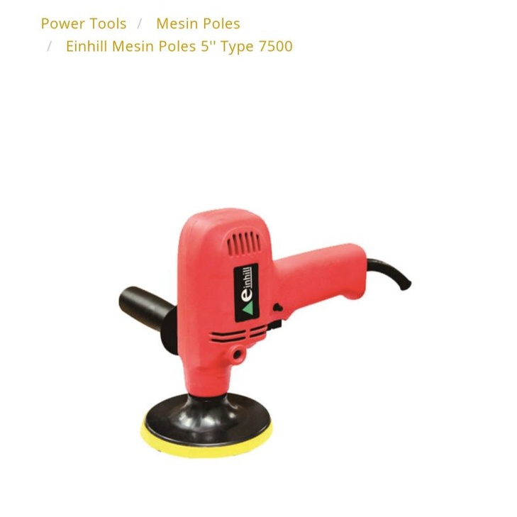 Mesin Poles Einhill tipe 7500, ukuran 5 inch
