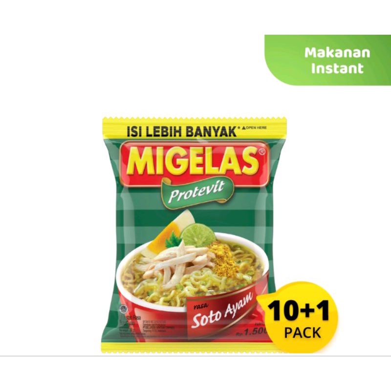 

Mie gelas rasa soto ayam renceng 10+1