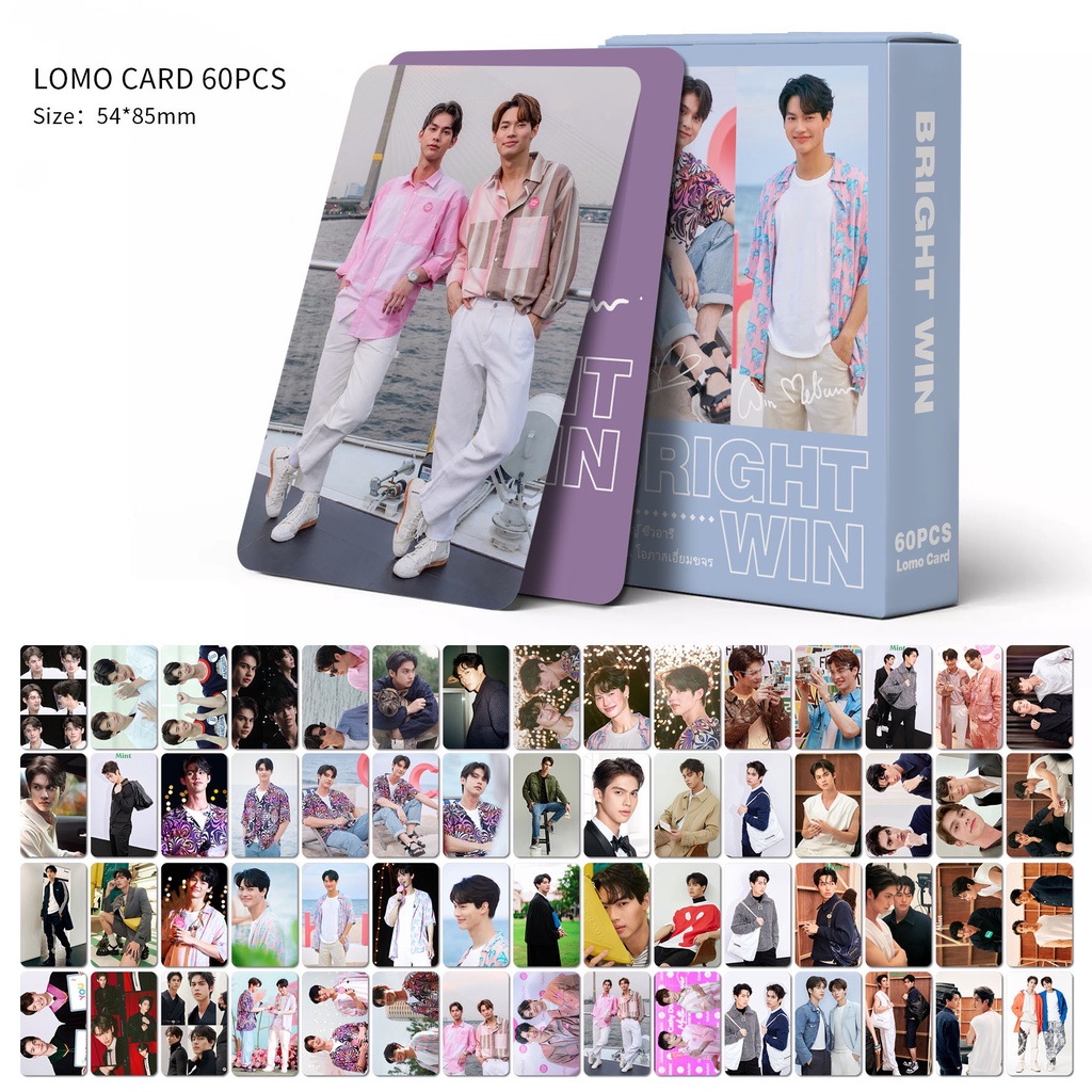 60pcs Kartu Lomo Foto Kpop Album BTS GOT7 BRIGHT WIN Series