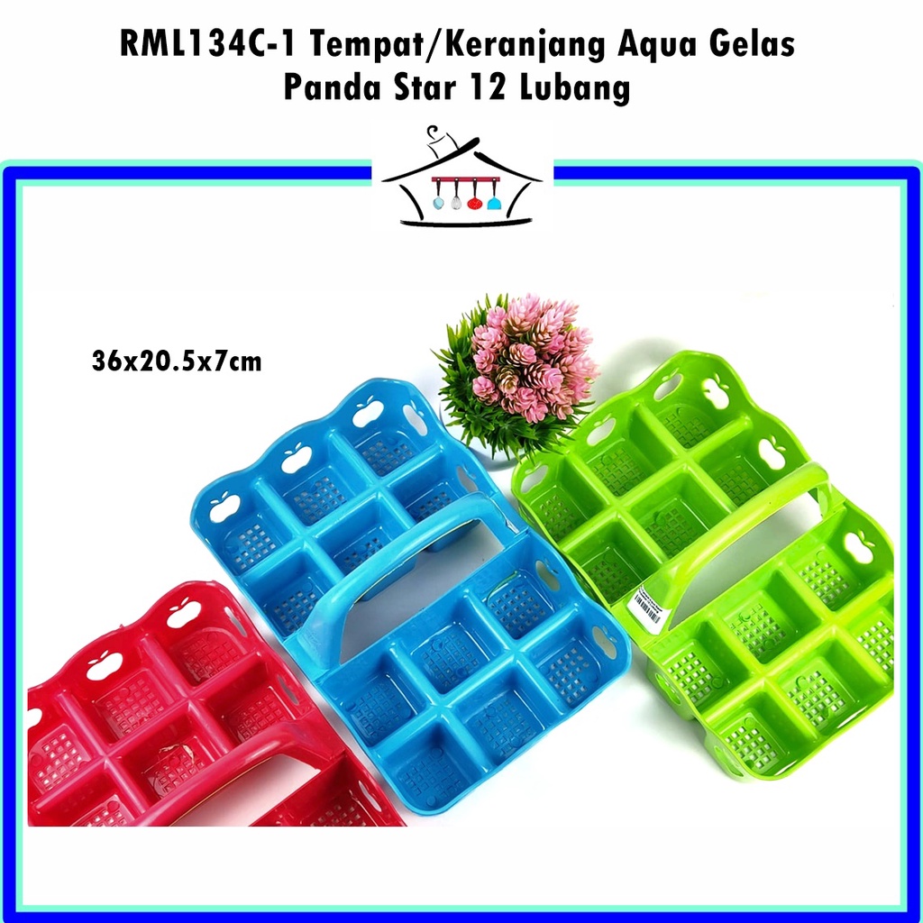 Tempat/keranjang Aqua Gelas Panda Star 8 Lubang/12 Lubang/16 Lubang