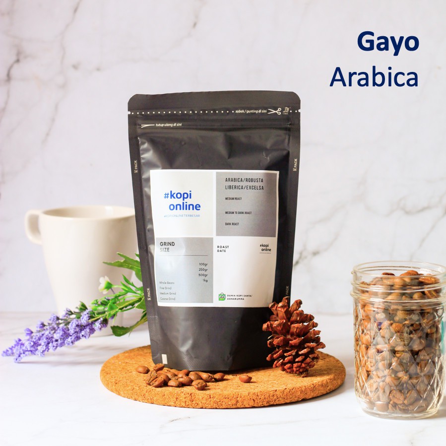 

Arabika Aceh Gayo 100gr/Biji/Bubuk Kopi