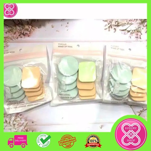 Spons Bedak Isi 8 Pc / Spons Wajah / Spons Make Up