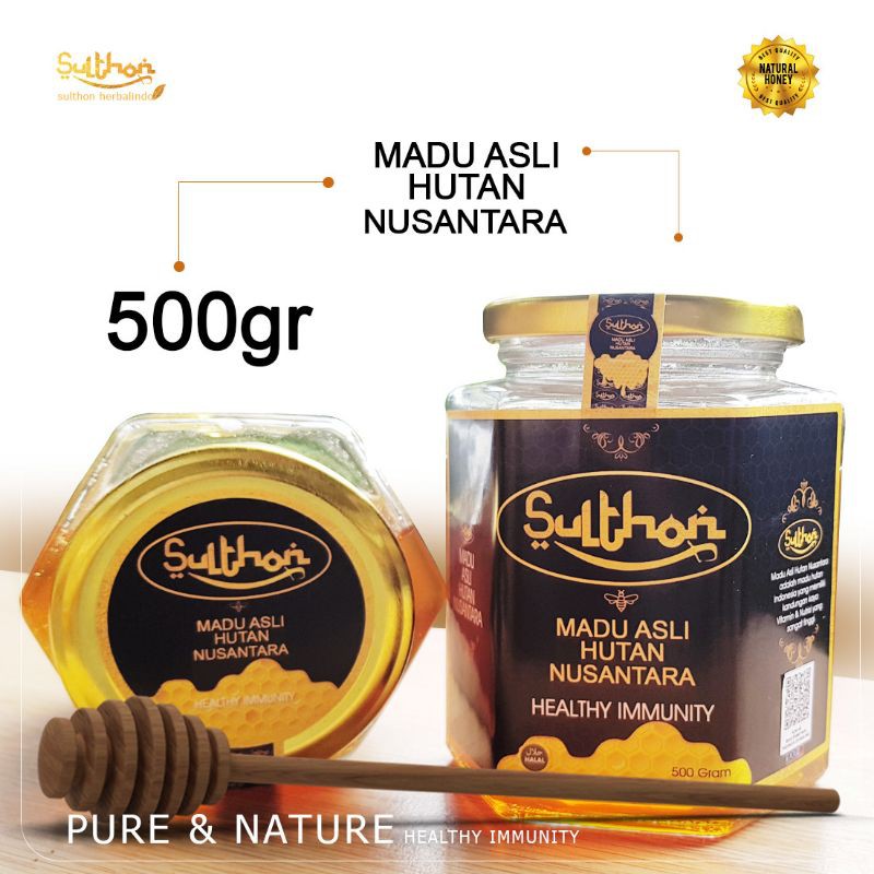 

Madu Sulthon 500 gr Madu Asli Hutan Nusantara Healthy Immunity Pure and Natural 100% Halal