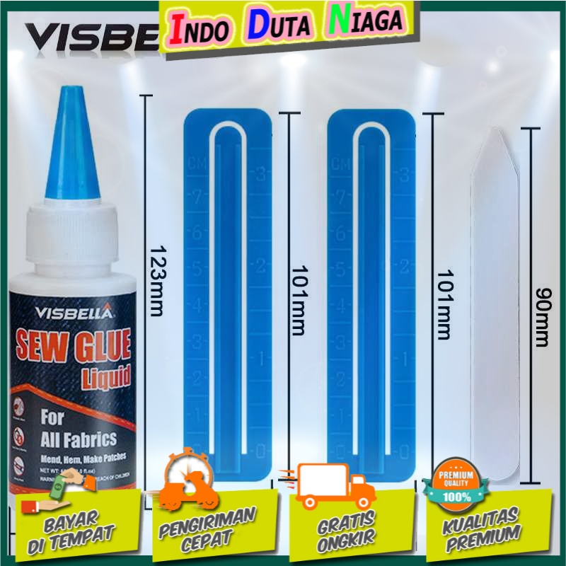 VISBELLA Cairan Liquid Lem Perekat Khusus Kain Kulit Sew Glue 60ml 255