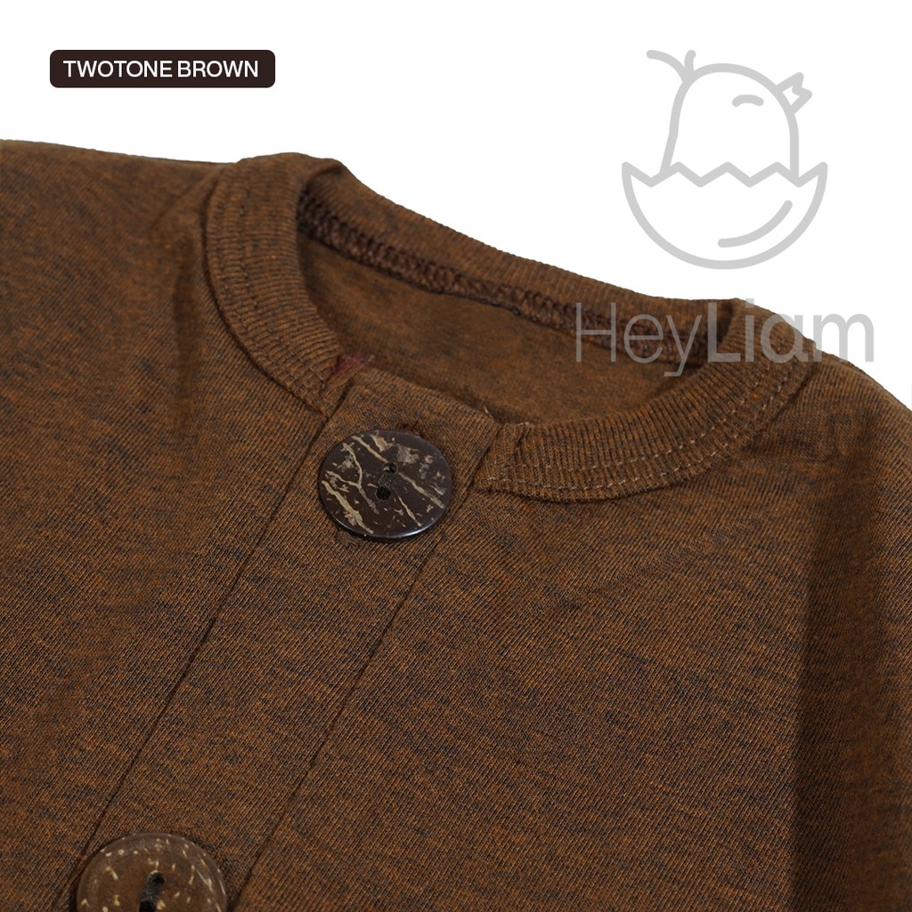 Heyliam Romper Anak Bayi Usia Newborn 0 - 5 Tahun-Twotone Coklat