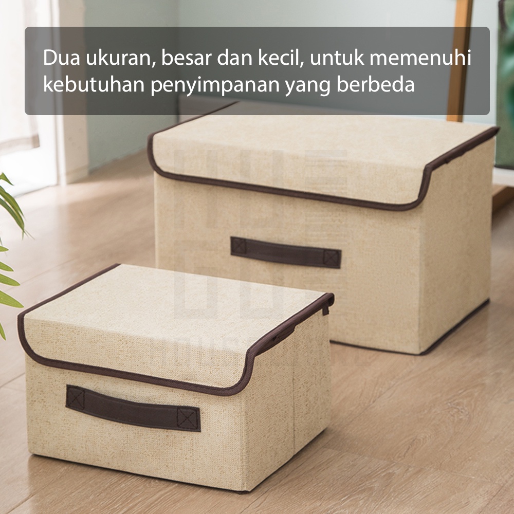 HUGO Storage Box 2in1 Organizer Tempat Penyimpanan Baju Mainan Dokumen