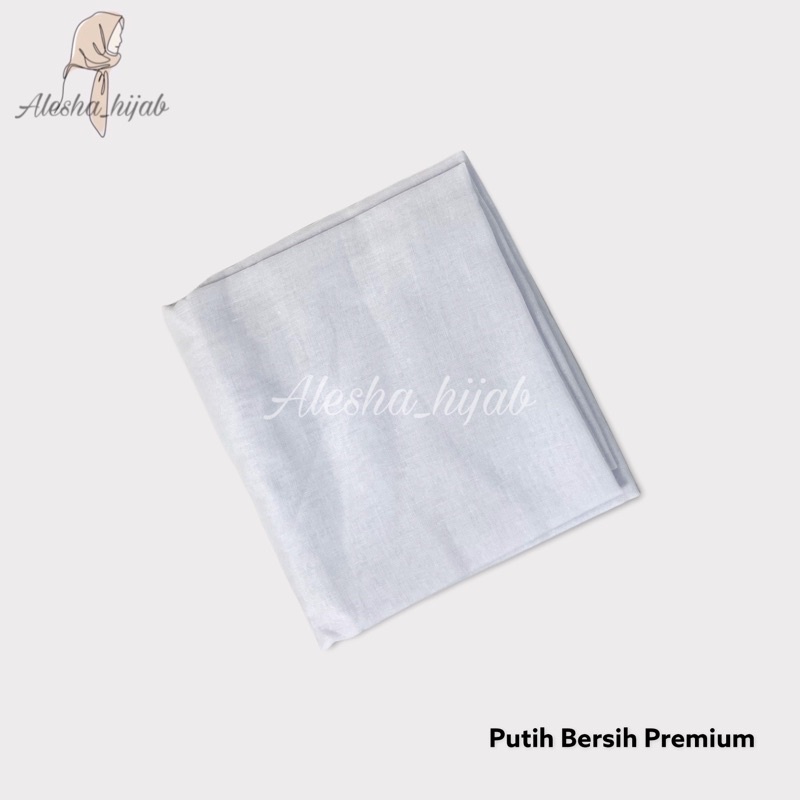 Segi Empat Paris | Jilbab Paris | Hijab Paris | Kerudung Paris Polos Premium-Putih Bersih Premium