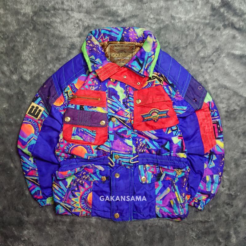 Jaket Vintage Goldwin Competition Ski Motif Rare