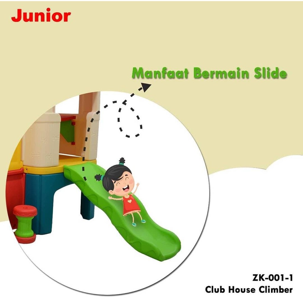 Perosotan Junior Club House Climber Playground Playhouse Slide