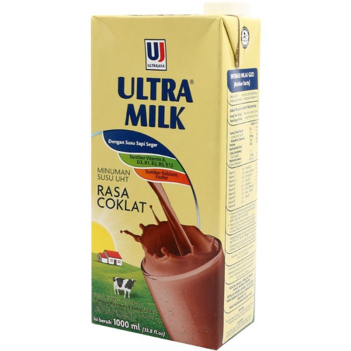 

Ultra Susu Cair Uht Steril Chocolate 1000Ml