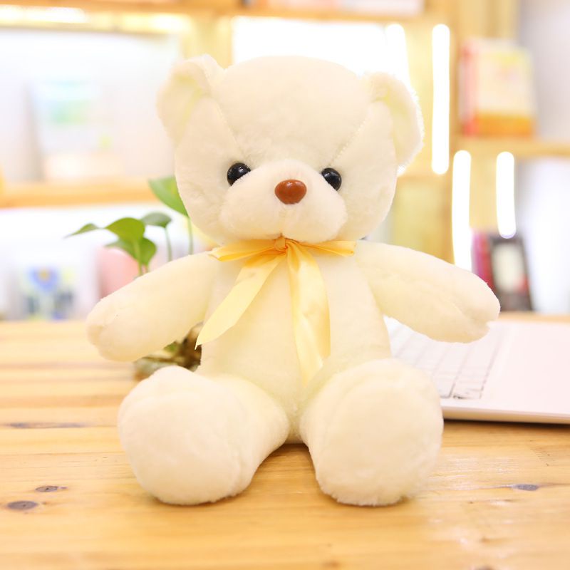 Lovely Teddy Bear Soft Plush Toy Stuffed Animals Toy Playmate Soothing Doll PP Cotton Kids Toys Christmas Birthday Gifts