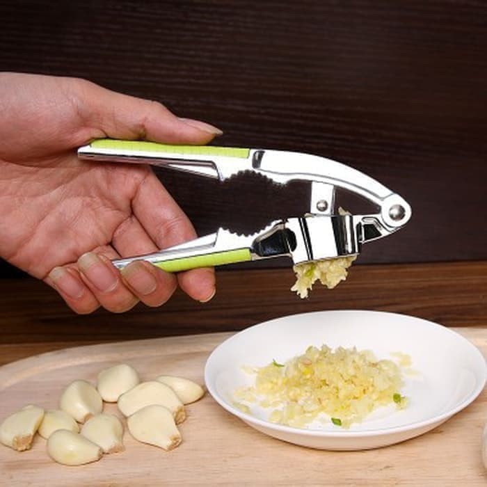 Garlic Press Penghancur Bawang Putih Stainless Anti Karat Multifungsi