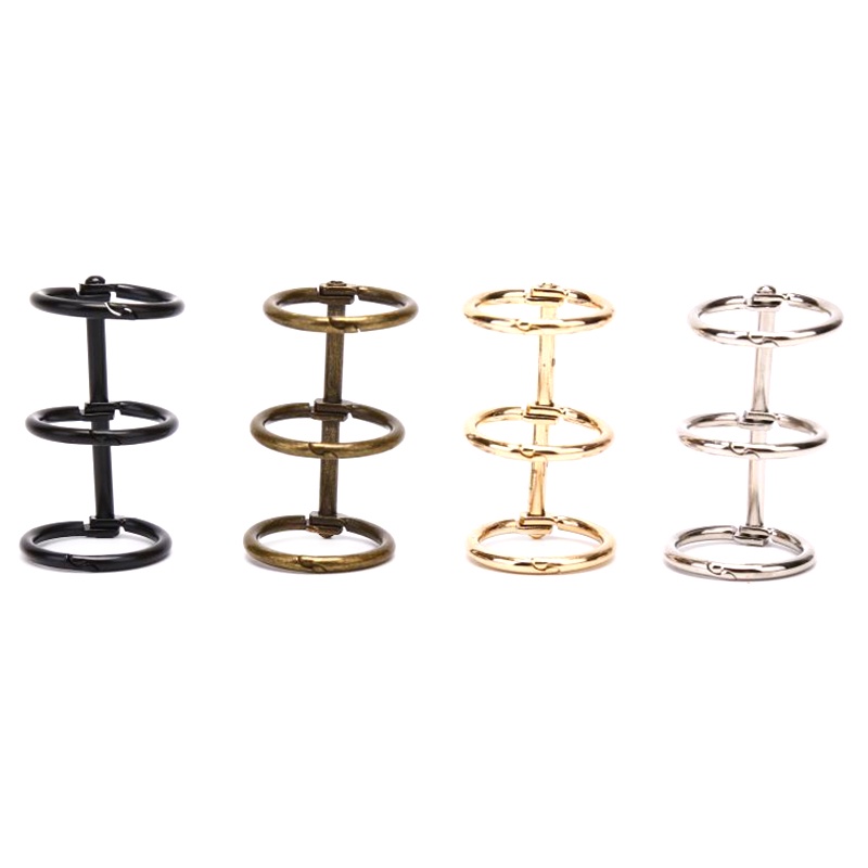 2pcs 3cincin Metal Binder Rings Loose Leaf Binder Scrapbook Album Diy Craft