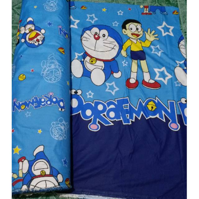 Bahan kain sprei meteran - doraemon